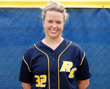 Reinhardt's Maddie Monroe pitched a perfect game in her first-ever college game on Sunday.